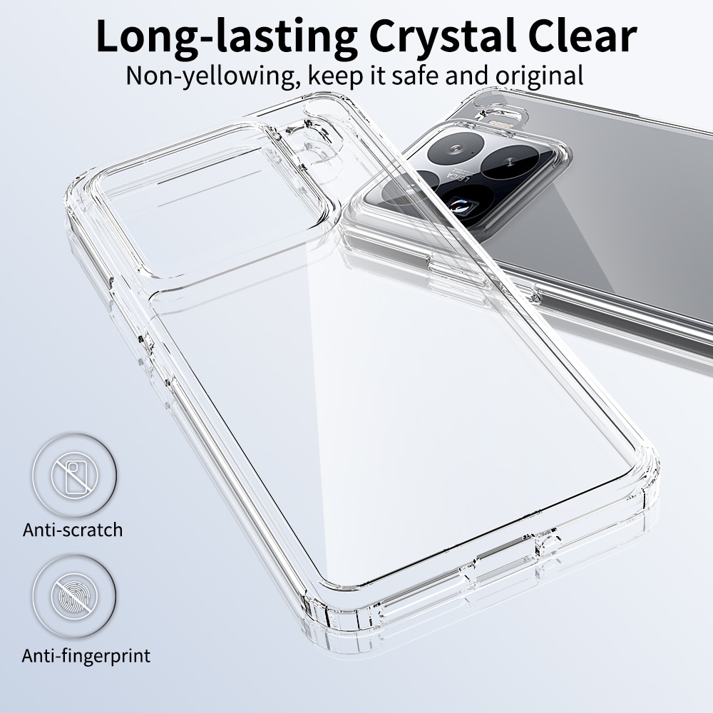 Xiaomi 15 Pro Crystal Hybrid-skal, transparent