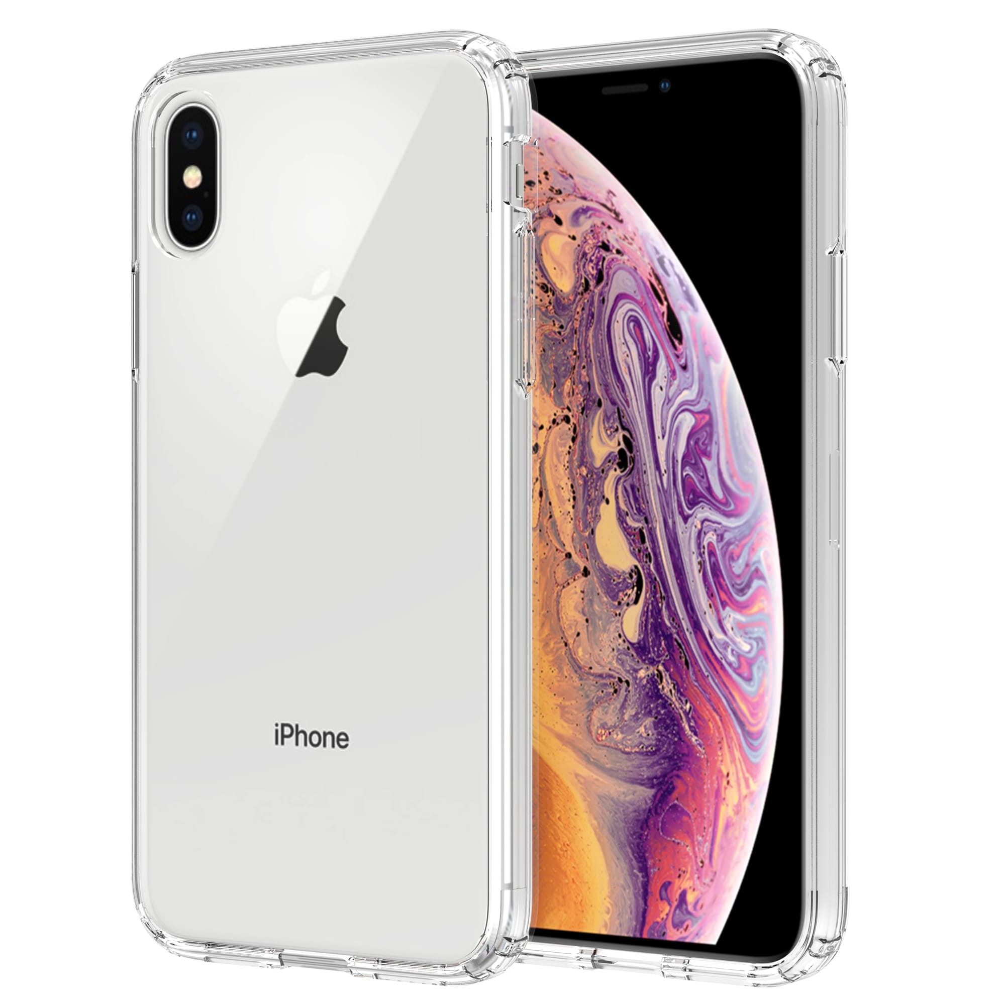 iPhone X/XS Crystal Hybrid-skal, transparent