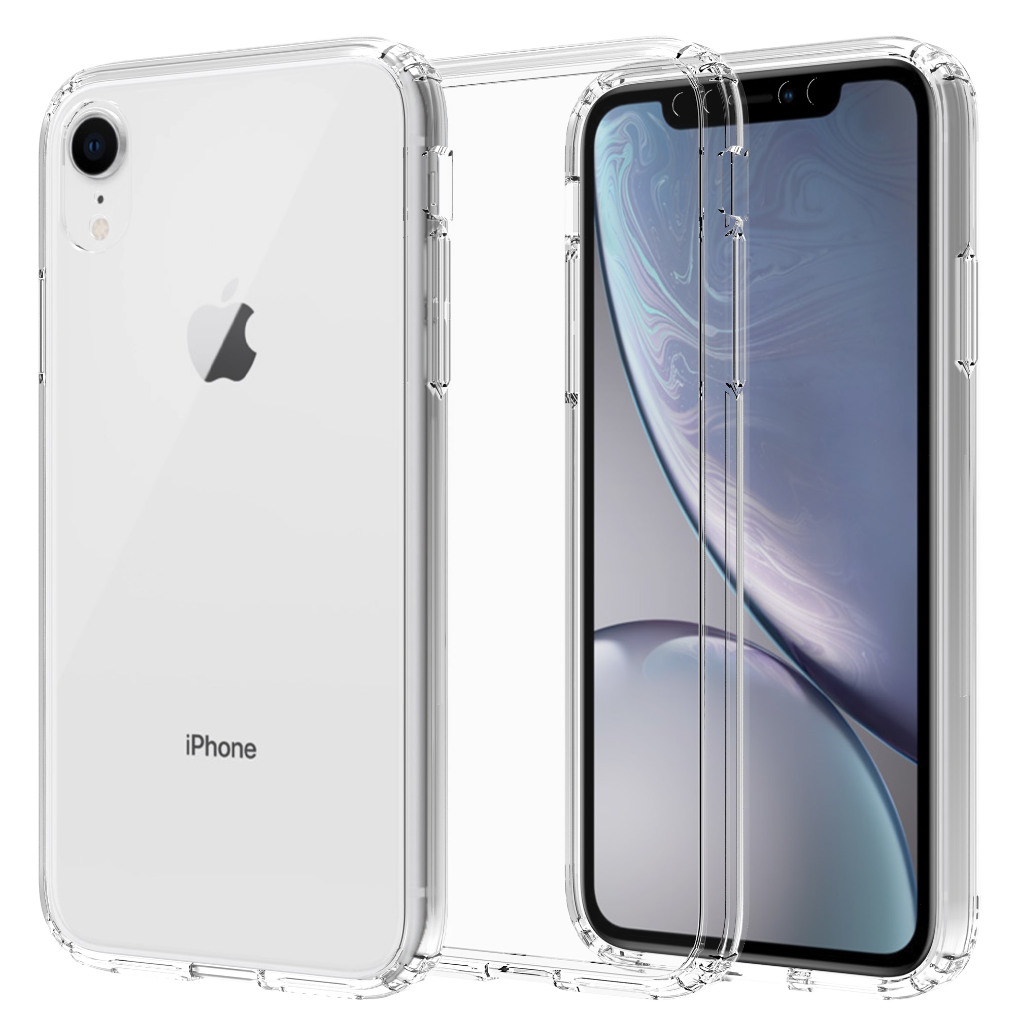 iPhone Xr Crystal Hybrid-skal, Genomskinlig