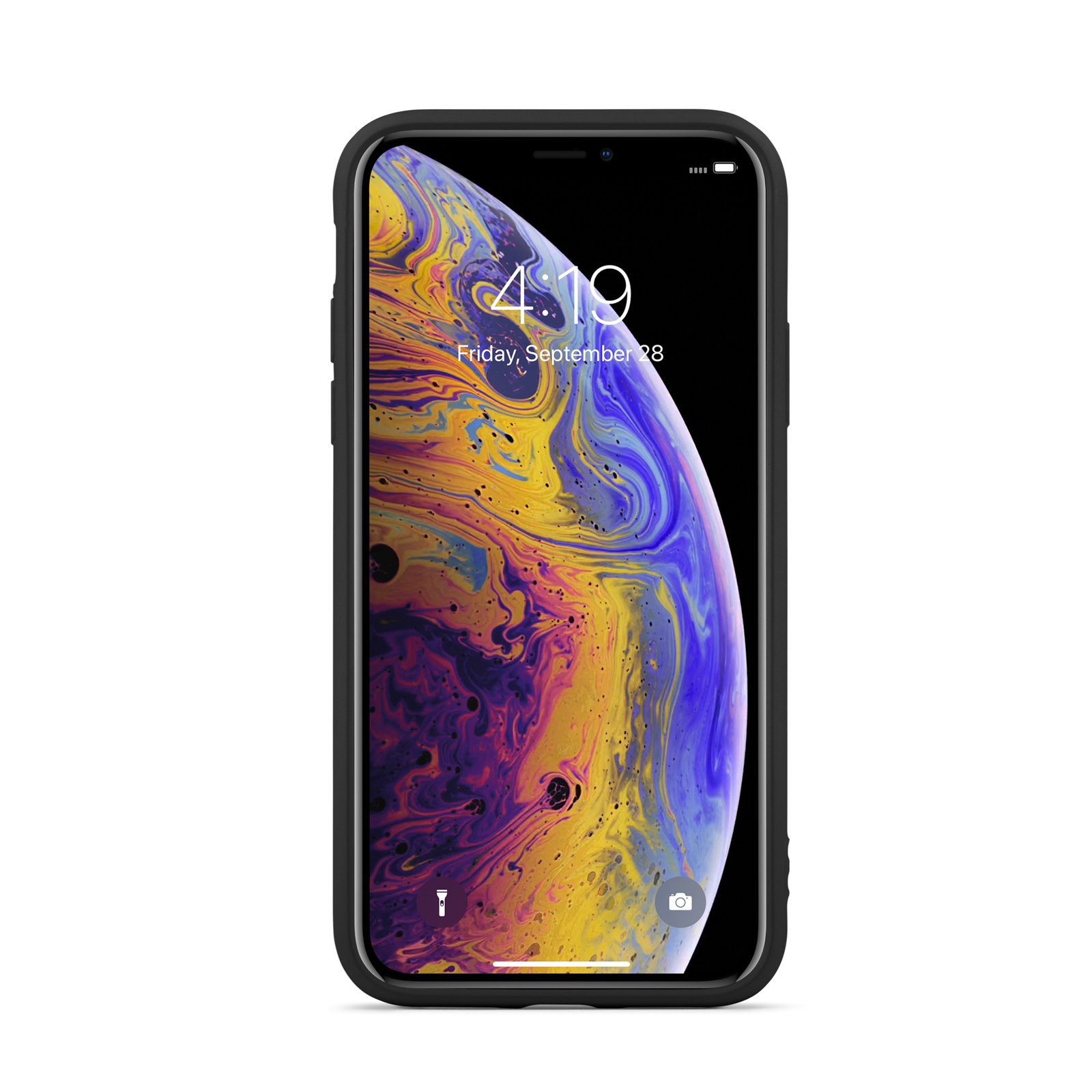 iPhone X/XS Mobilskal i TPU, svart