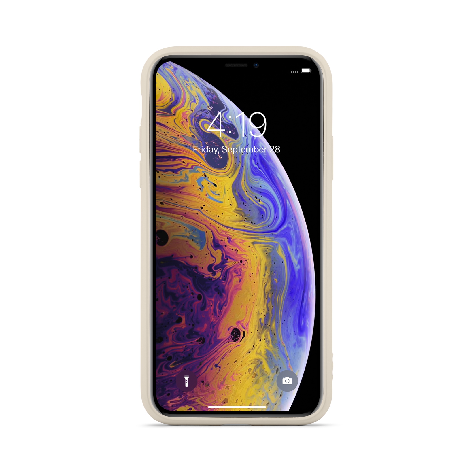 iPhone X/XS Mobilskal i TPU, beige