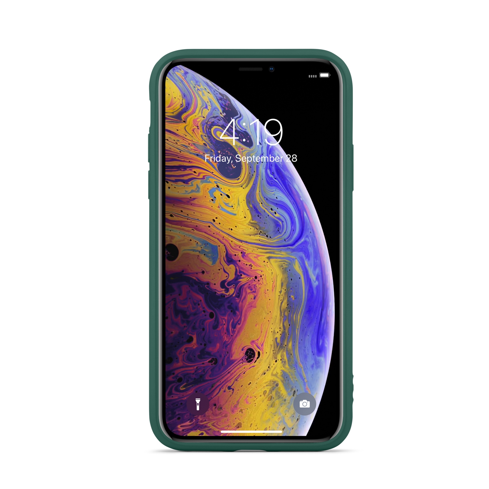 iPhone X/XS Mobilskal i TPU, mörkgrön