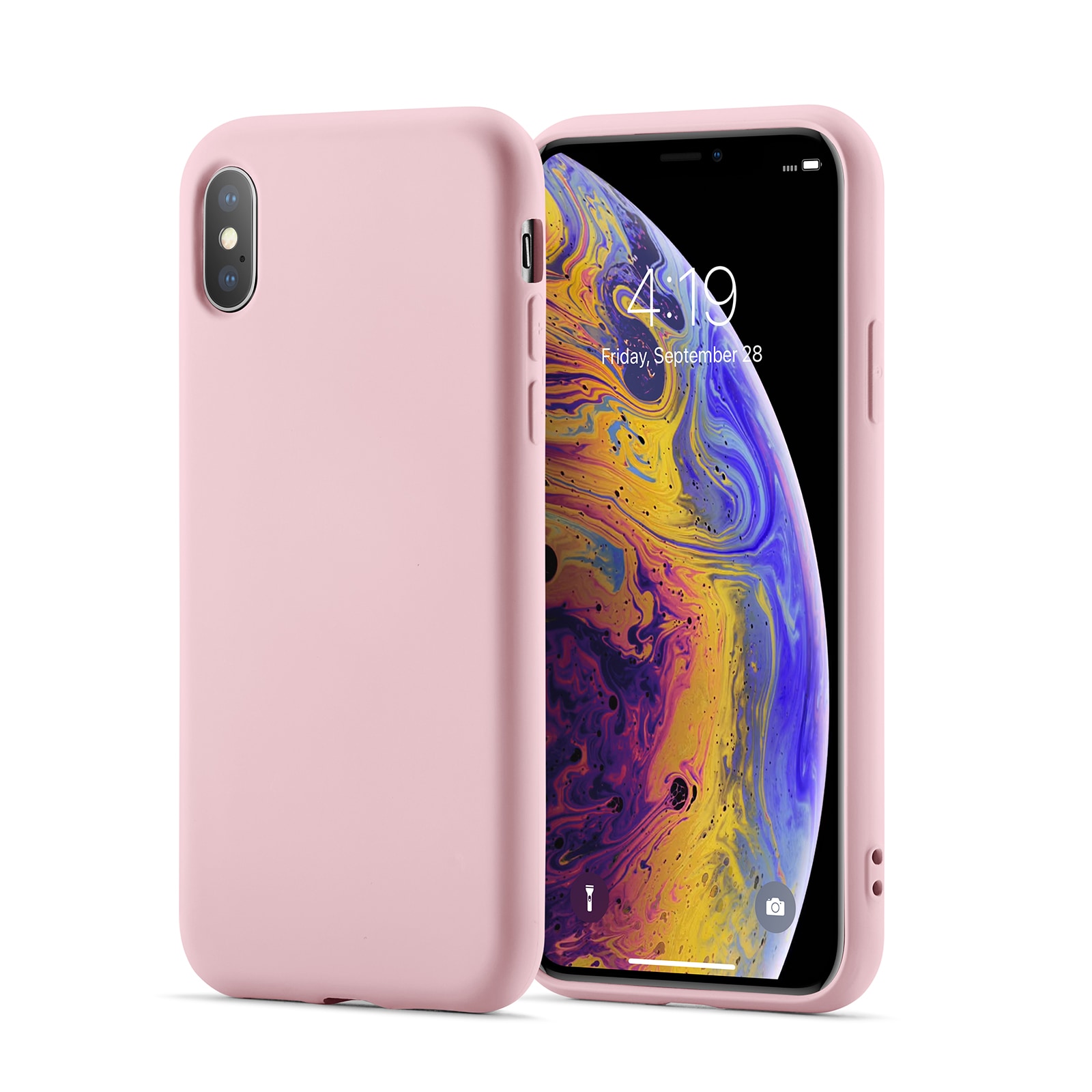 iPhone X/XS Mobilskal i TPU, rosa