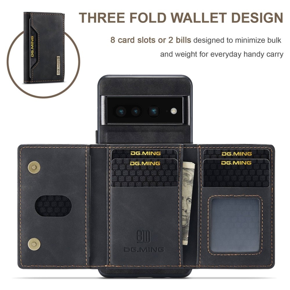 Google Pixel 7 Pro Skal med avtagbar plånbok, svart