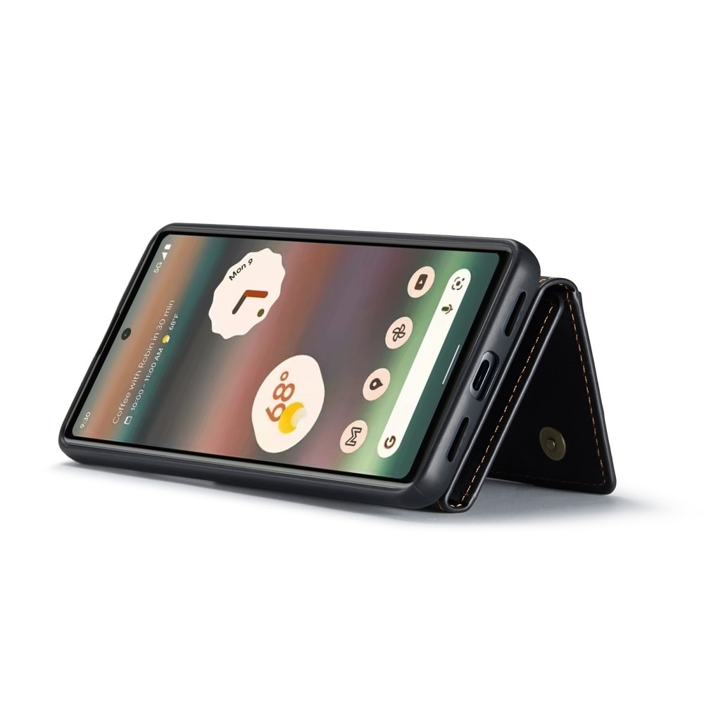 Google Pixel 6a Skal med avtagbar plånbok, svart