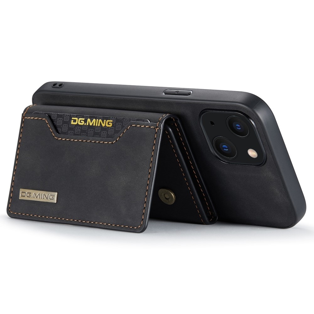 iPhone 15 Skal med avtagbar plånbok, svart