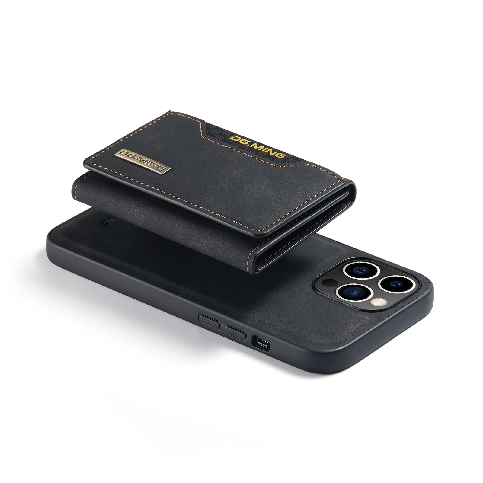 iPhone 15 Pro Max Skal med avtagbar plånbok, svart