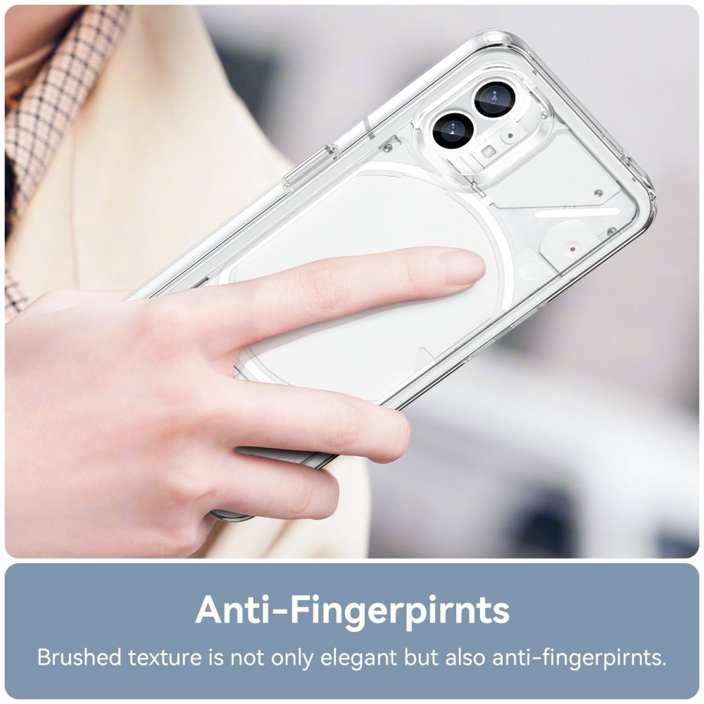 Nothing Phone 1 Crystal Hybrid-skal, transparent