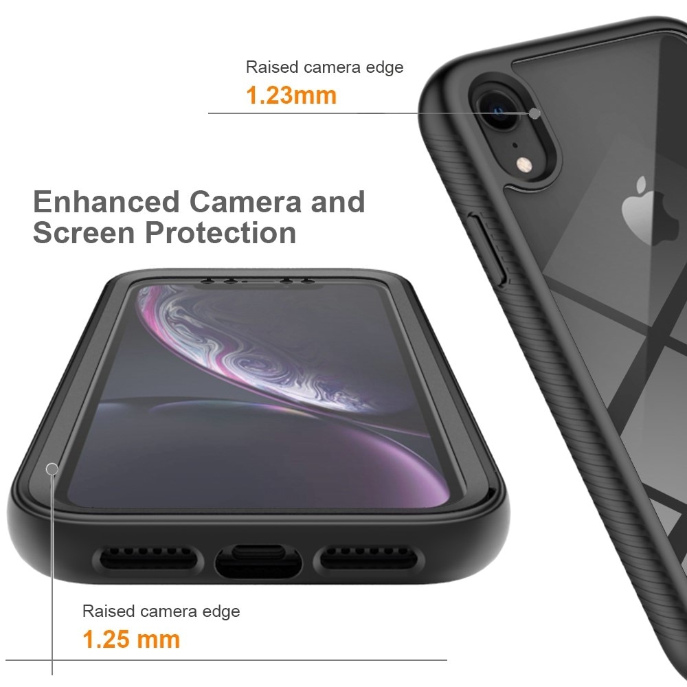 iPhone XR Mobilskal Full Protection, svart