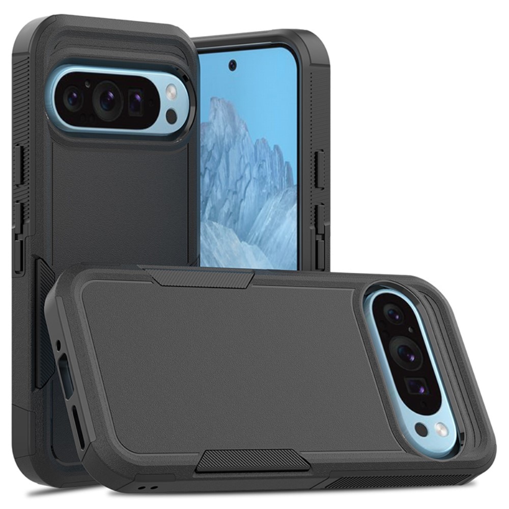 Google Pixel 9 Pro Hybrid-skal Off-road, svart