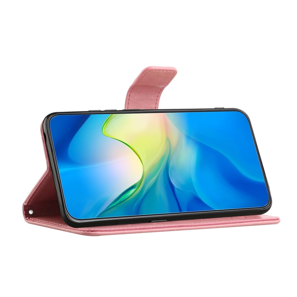 Samsung Galaxy A16 Mobilfodral med fjärilar, Rosa