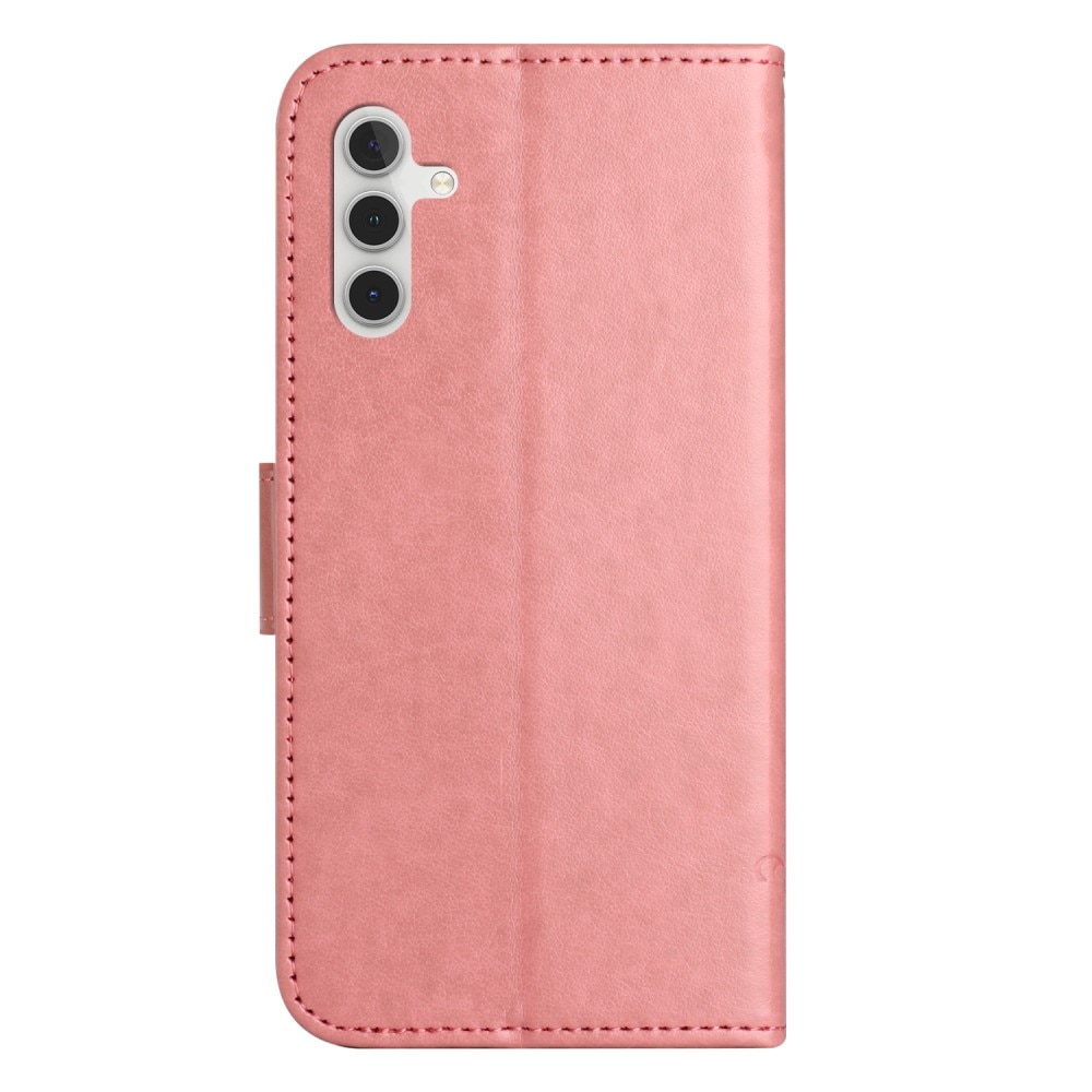 Samsung Galaxy A16 Mobilfodral med fjärilar, rosa