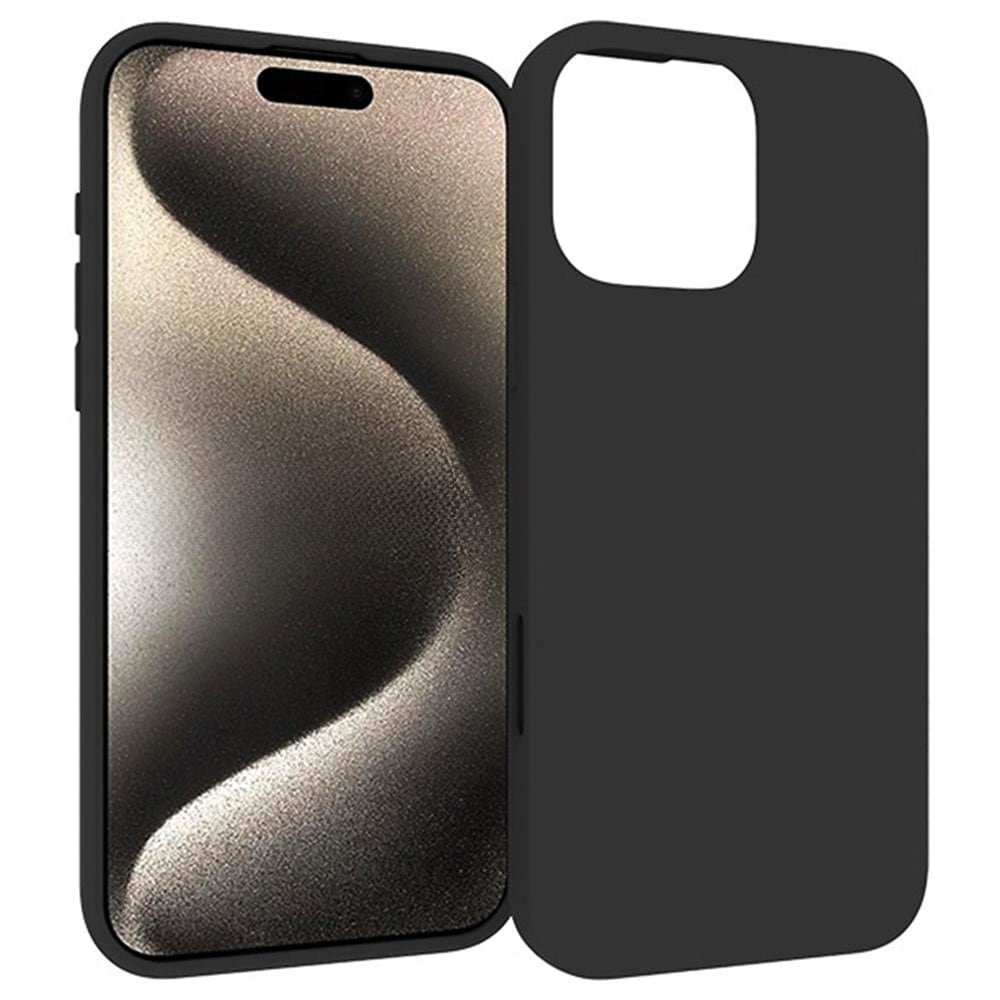 iPhone 16 Pro Max Tunt TPU-skal, Svart