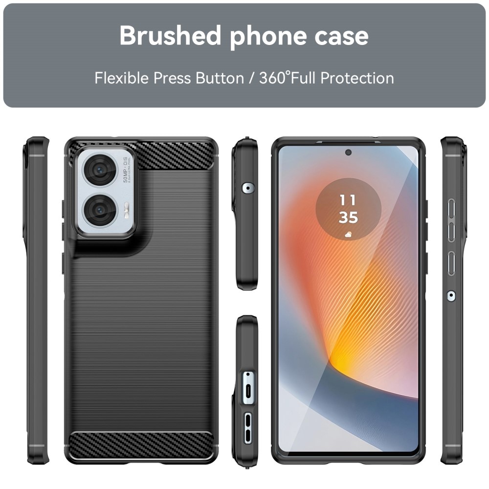 Motorola Moto G85 TPU-skal Brushed, Black