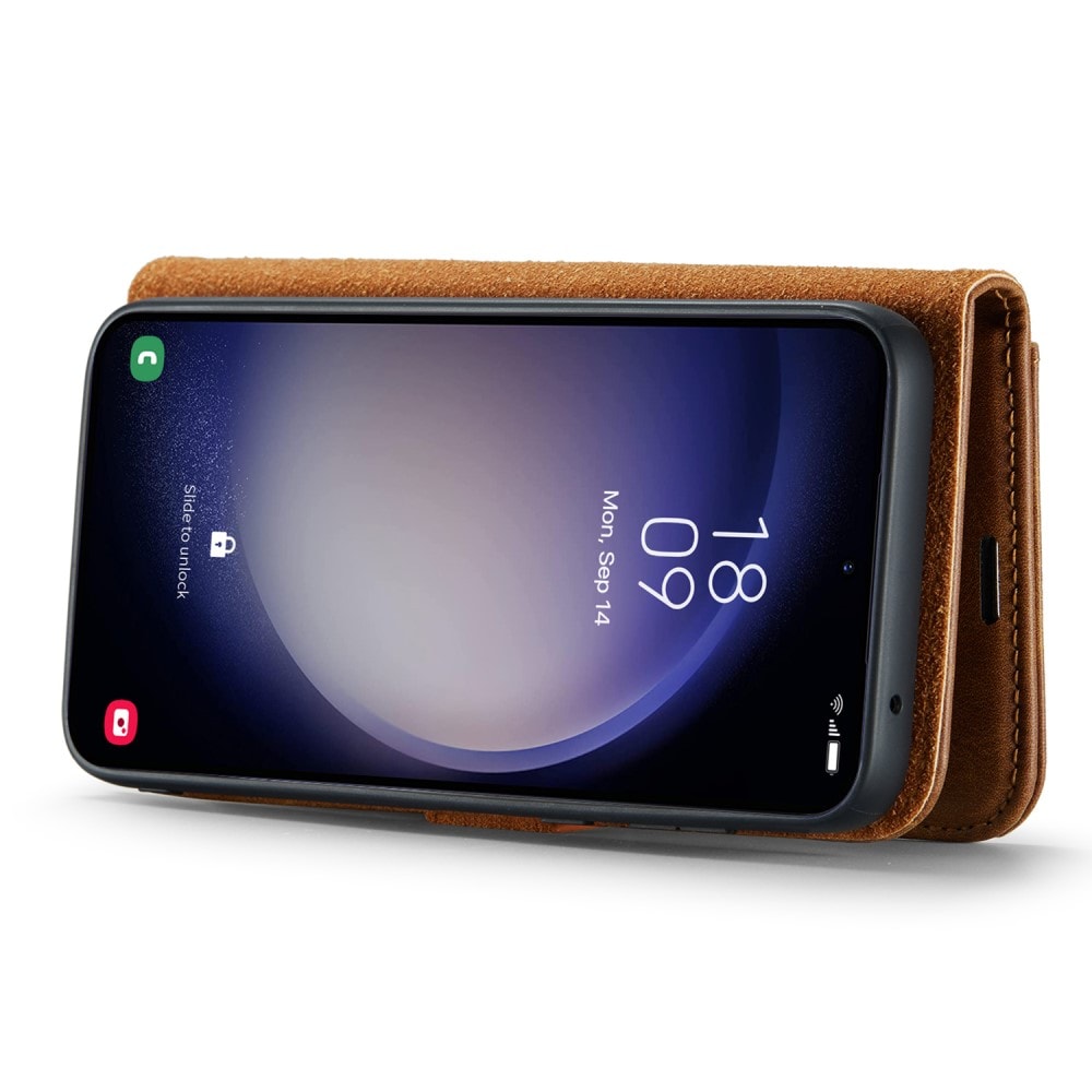 Samsung Galaxy A16 Plånboksfodral med avtagbart skal, cognac