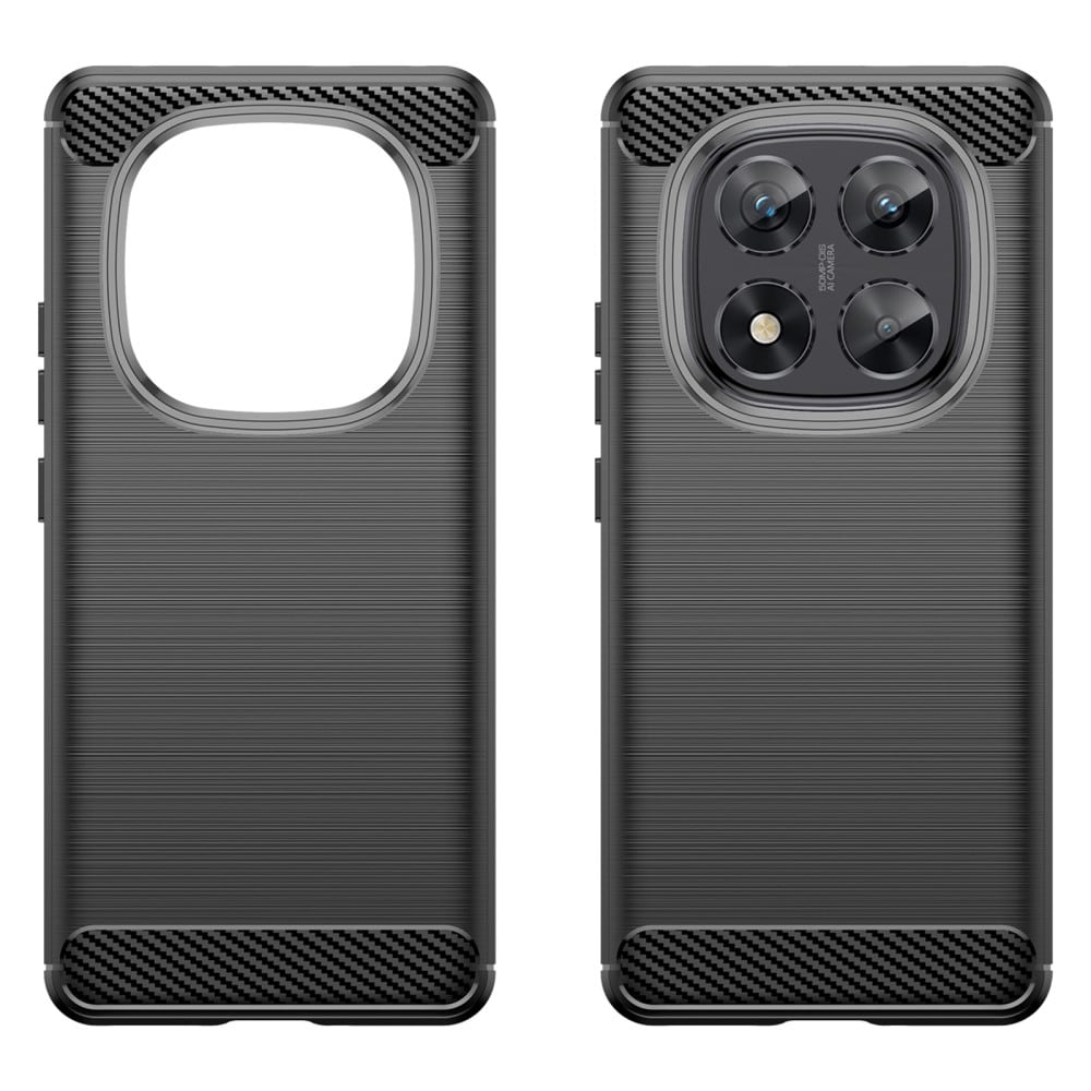 Xiaomi Redmi Note 14 Pro TPU-skal Brushed, Black