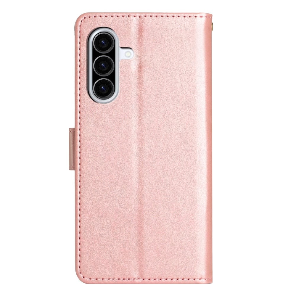 Samsung Galaxy A36 Mobilfodral med fjärilar, Roséguld