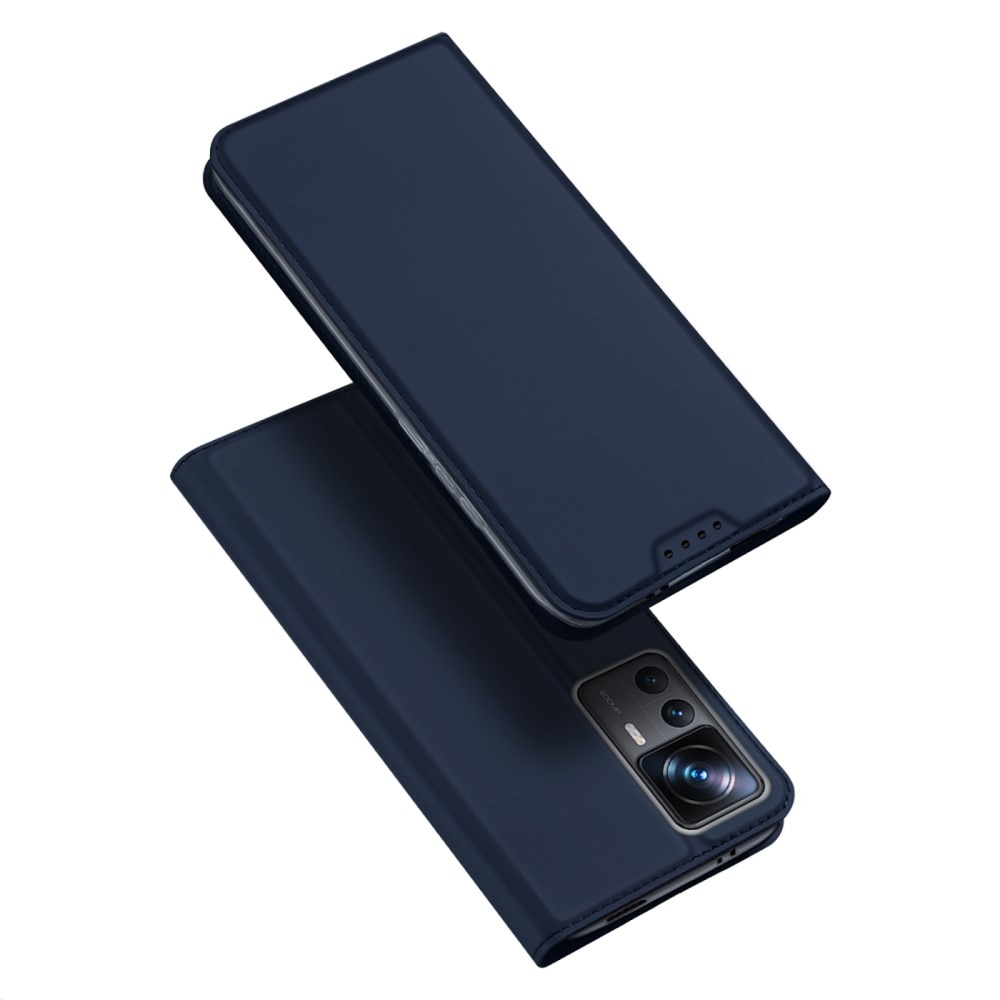 Xiaomi 12T/12T Pro Slimmat mobilfodral, Navy