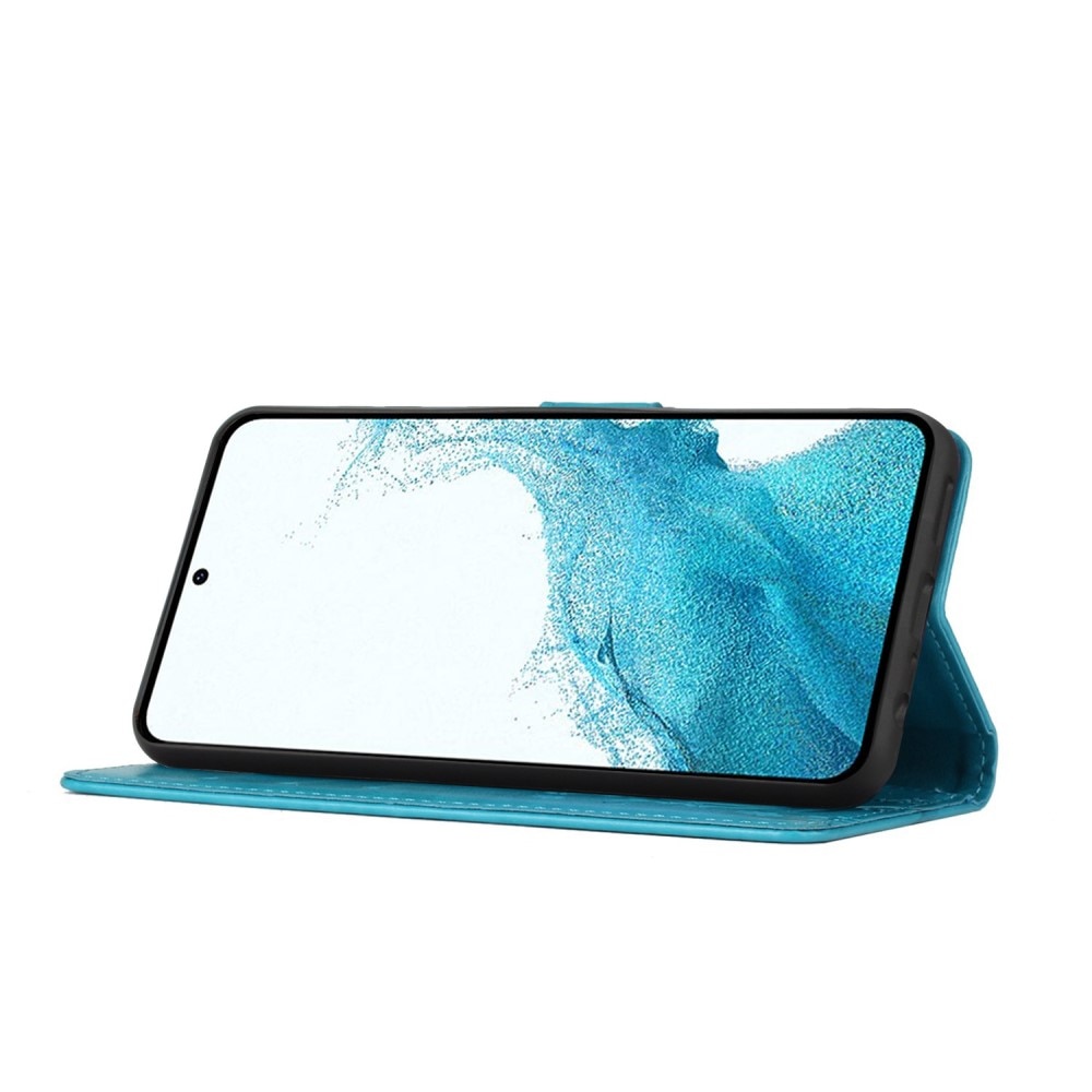 Samsung Galaxy S23 Mobilfodral med fjärilar, blå