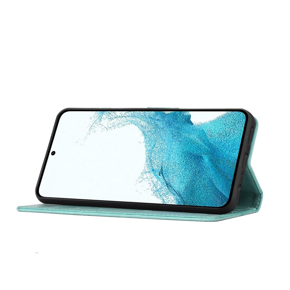 Samsung Galaxy S23 Mobilfodral med fjärilar, grön