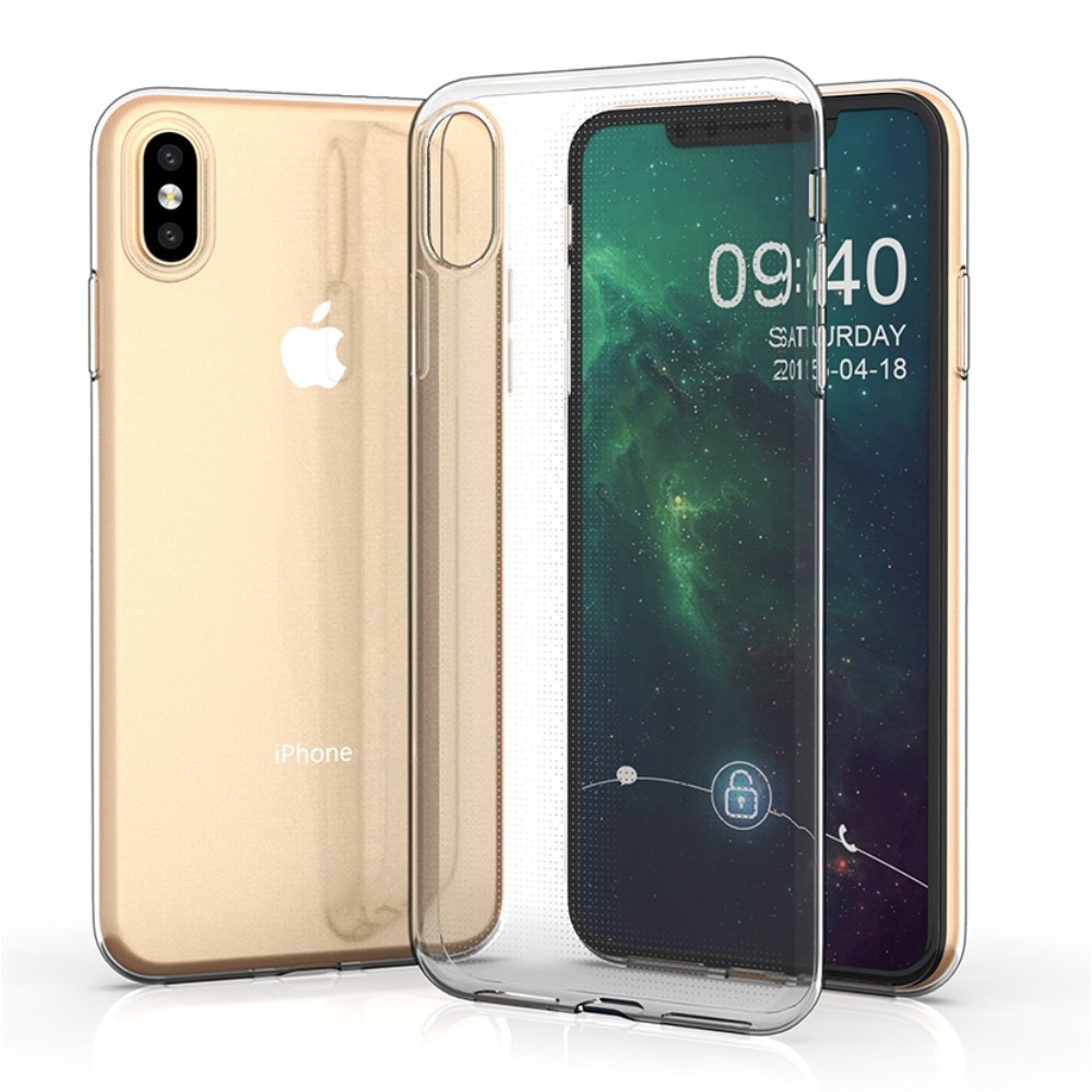 iPhone XS Max Tunt TPU-skal, transparent