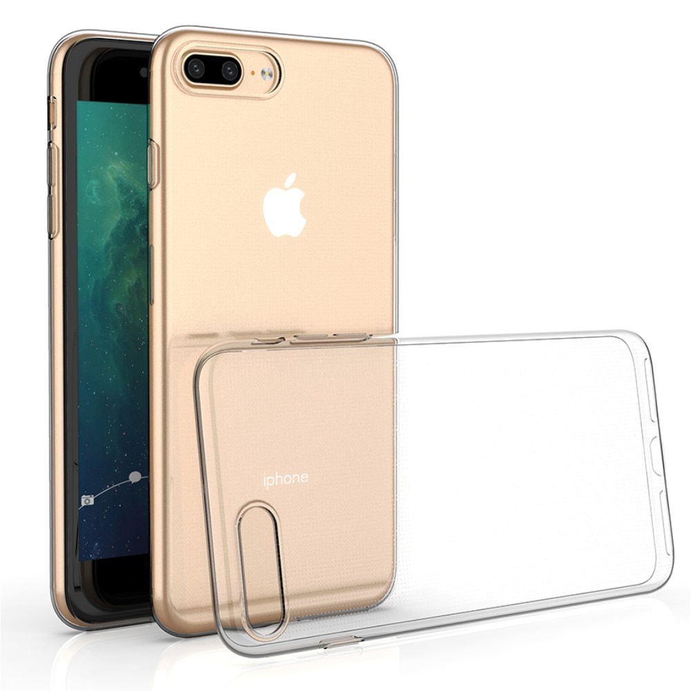 iPhone 7 Plus/iPhone 8 Plus Tunt TPU-skal, Genomskinlig