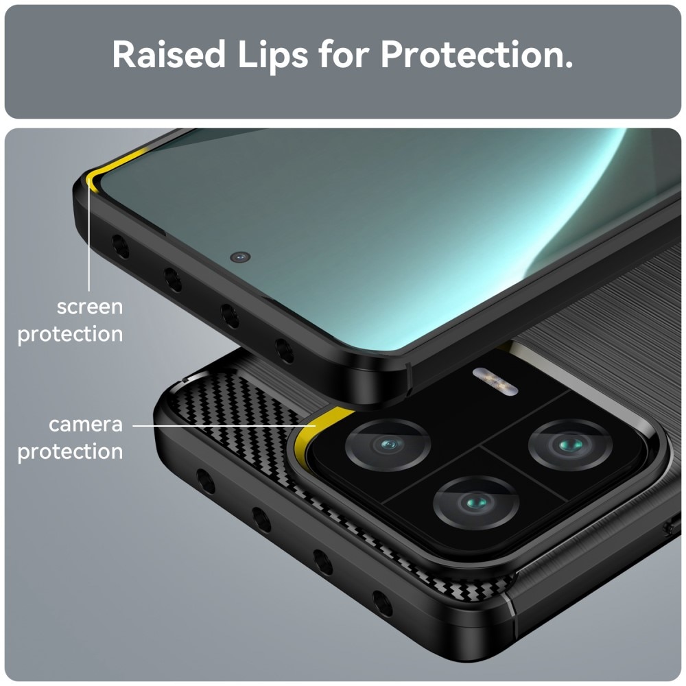 Xiaomi 13 Pro TPU-skal Brushed, Black