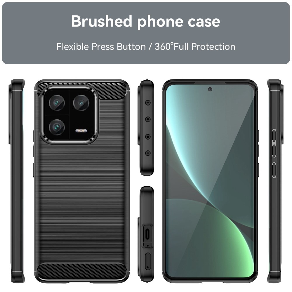 Xiaomi 13 Pro TPU-skal Brushed, Black