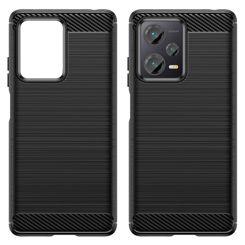 Xiaomi Redmi Note 12 Pro Plus TPU-skal Brushed, Black