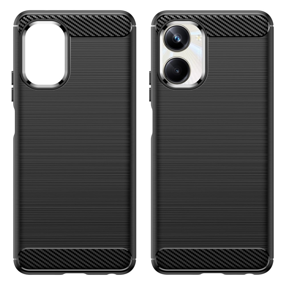 Realme 10 Pro TPU-skal Brushed, Black