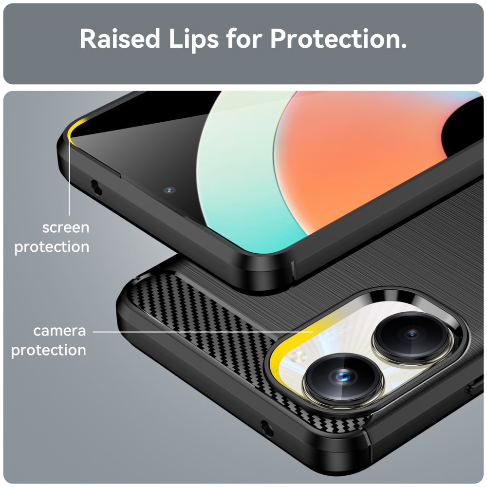 Realme 10 Pro TPU-skal Brushed, Black