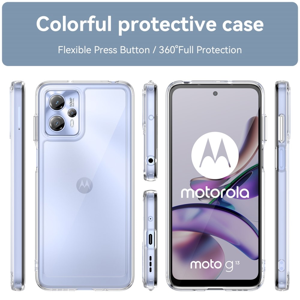 Motorola Moto G13/G23 Crystal Hybrid-skal, transparent