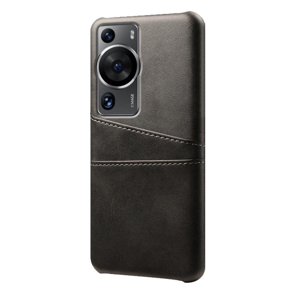 Huawei P60/P60 Pro Snyggt skal med 2 kortfack, svart
