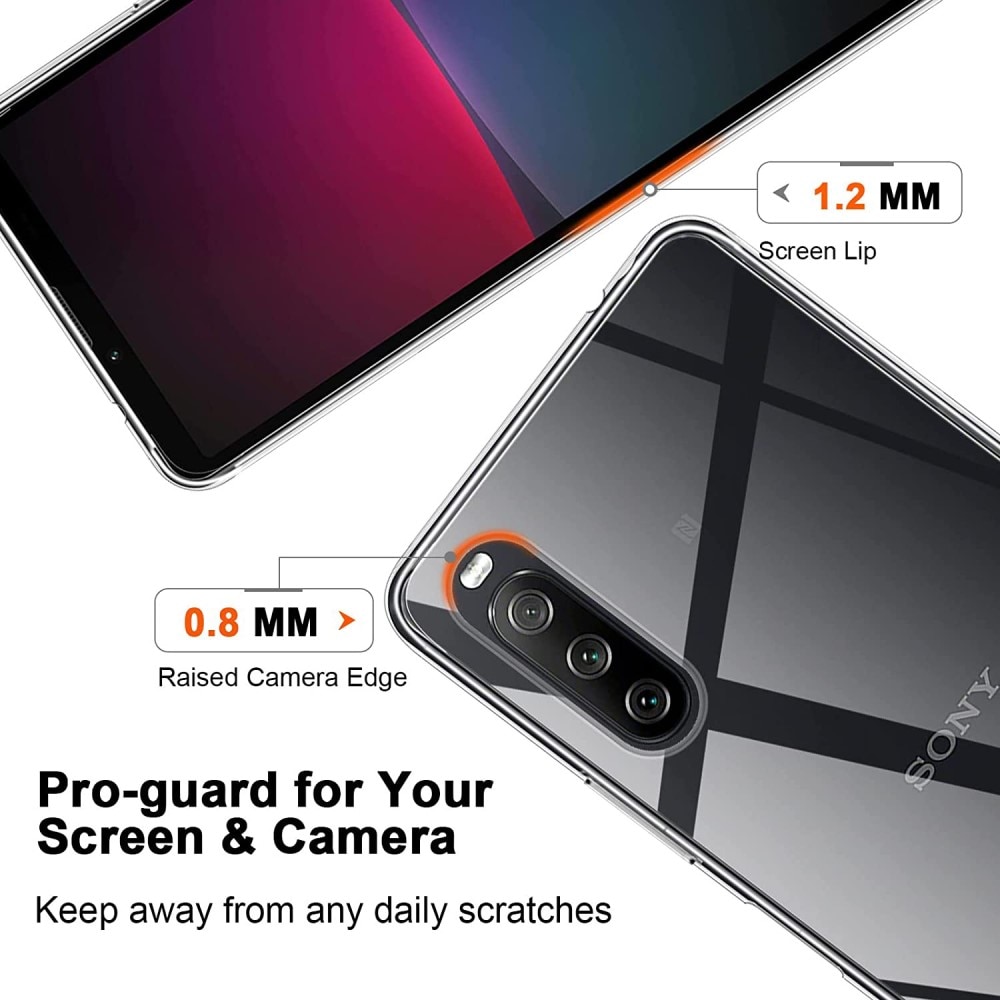 Sony Xperia 10 V Tunt TPU-skal, transparent