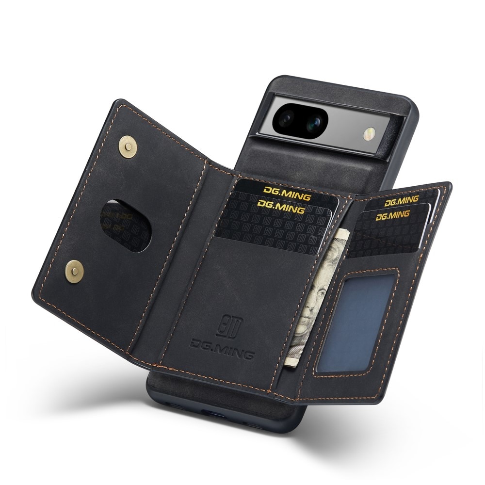Google Pixel 7a Skal med avtagbar plånbok, svart