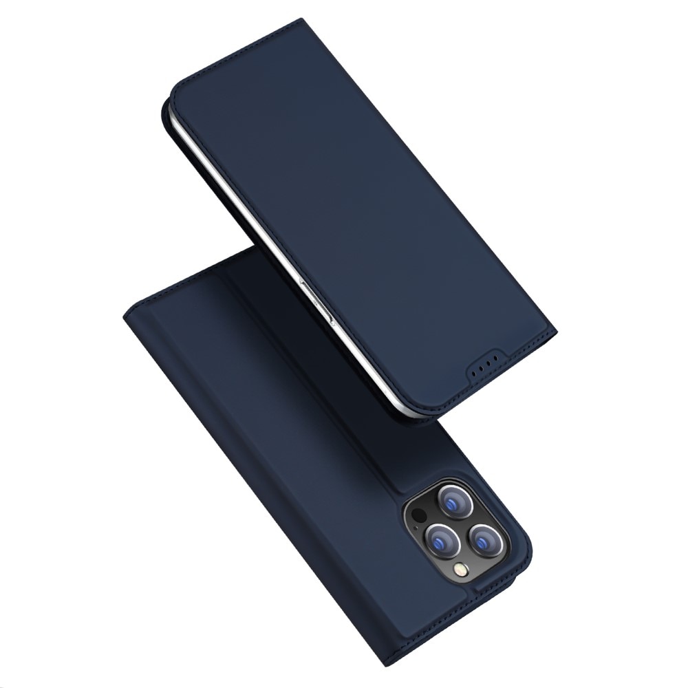 iPhone 15 Pro Slimmat mobilfodral, blå