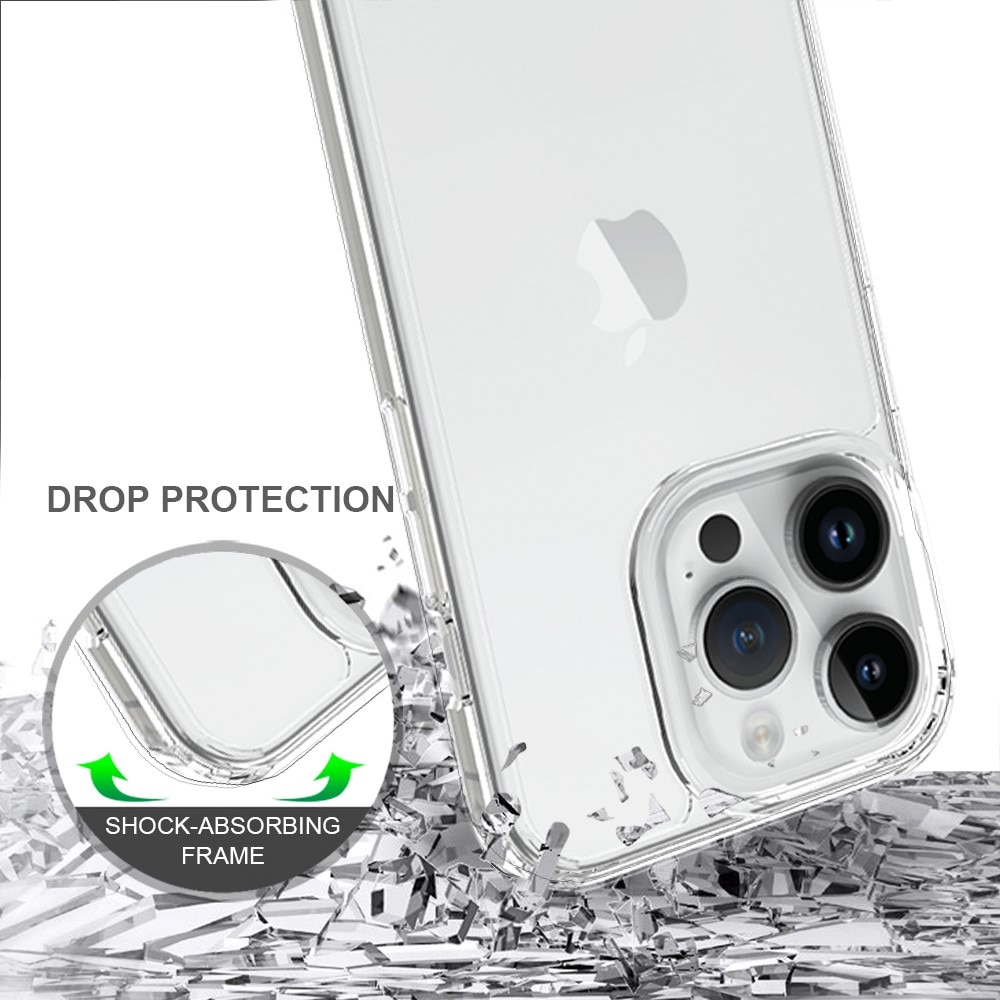 iPhone 15 Pro Crystal Hybrid-skal, transparent