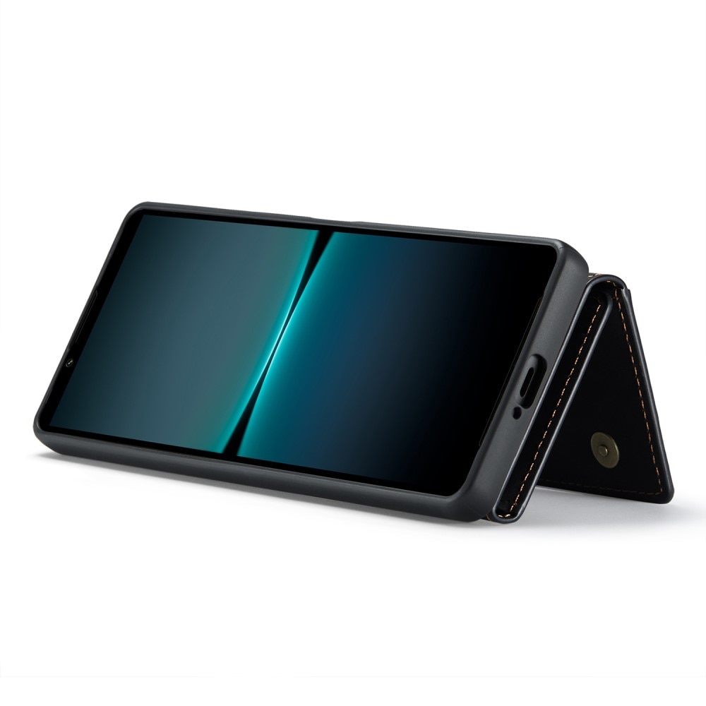 Sony Xperia 1 V Skal med avtagbar plånbok, svart
