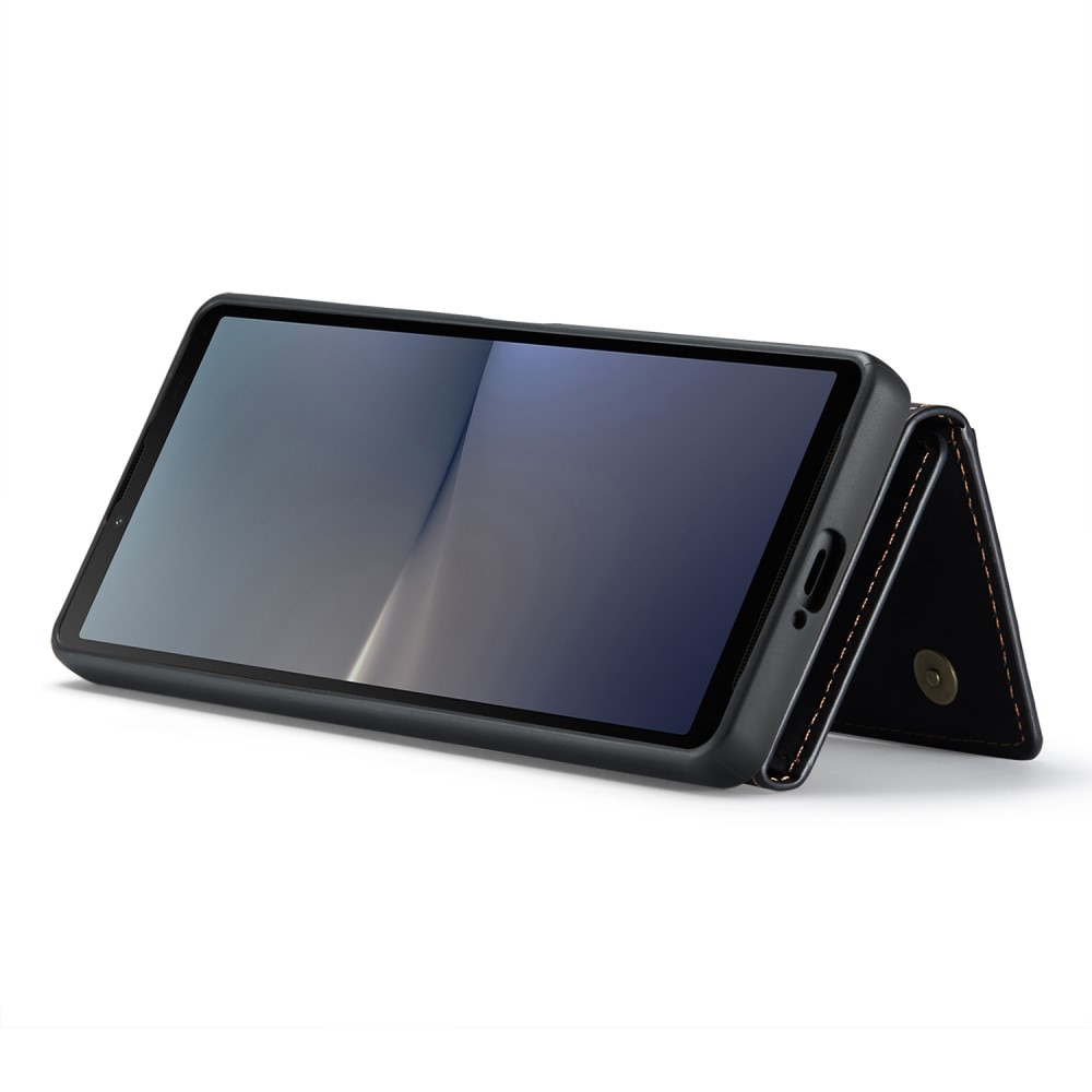 Sony Xperia 10 V Skal med avtagbar plånbok, svart