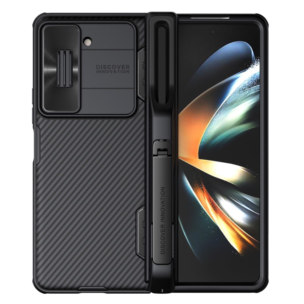 Samsung Galaxy Z Fold 5 Skal med kameraskydd och pennhållare - CamShield, Svart