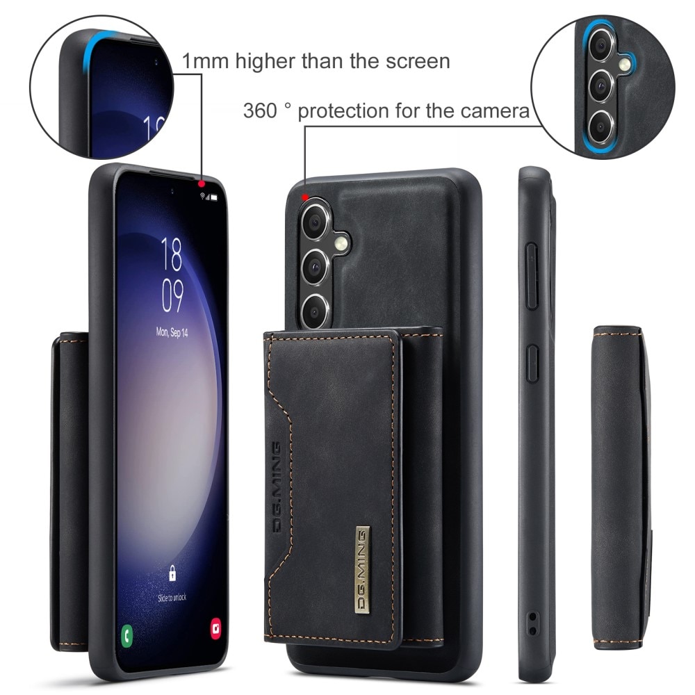 Samsung Galaxy S23 FE Skal med avtagbar plånbok, svart