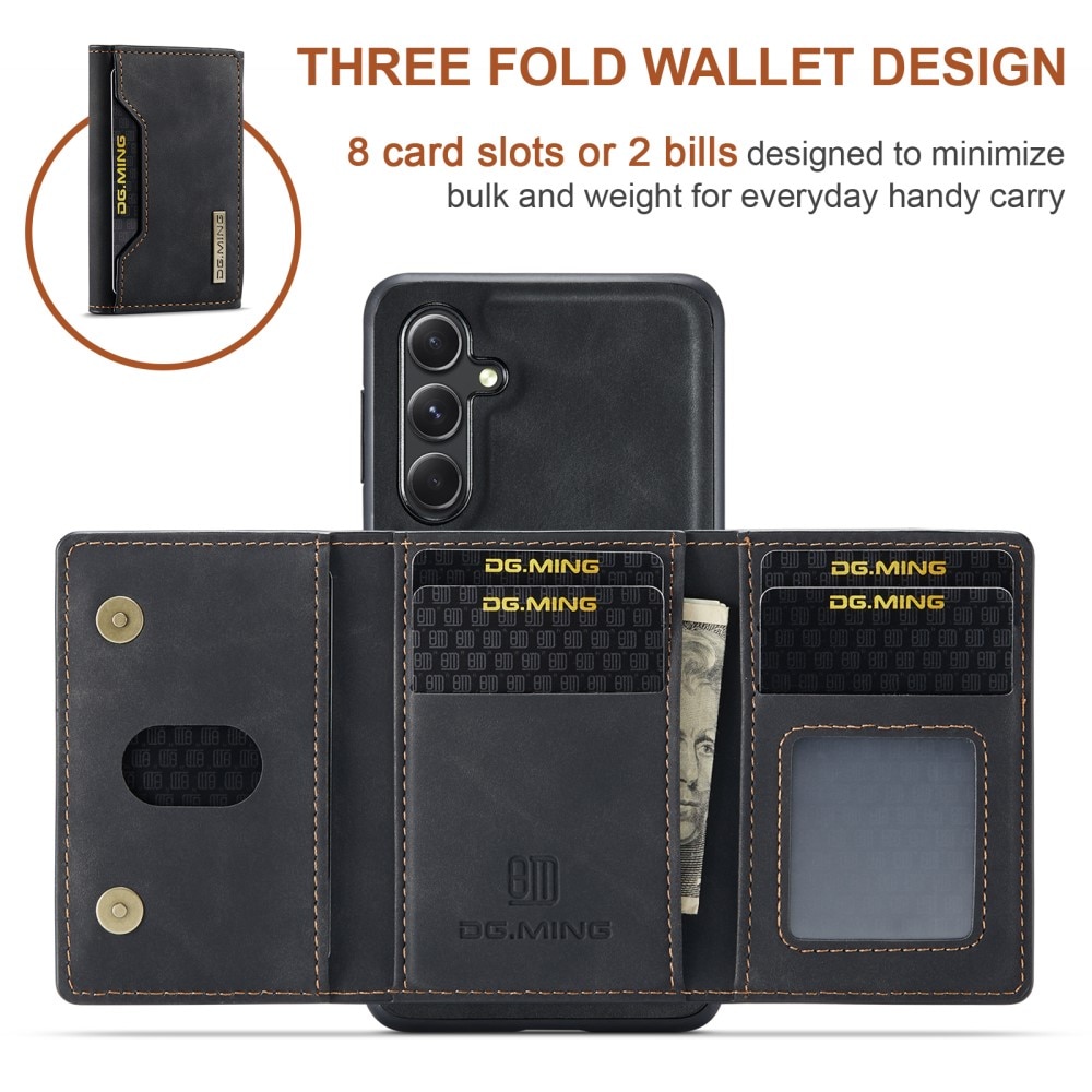 Samsung Galaxy S23 FE Skal med avtagbar plånbok, svart