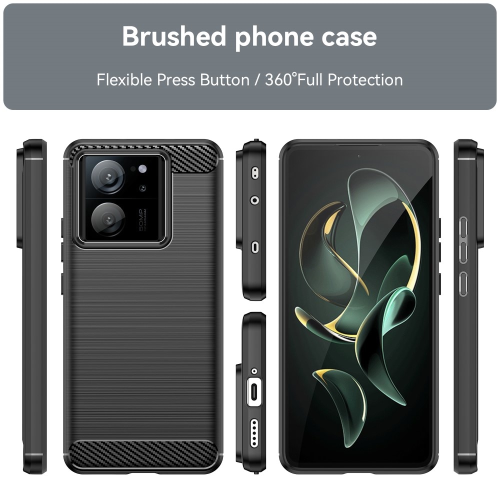 Xiaomi 13T Pro TPU-skal Brushed, Black