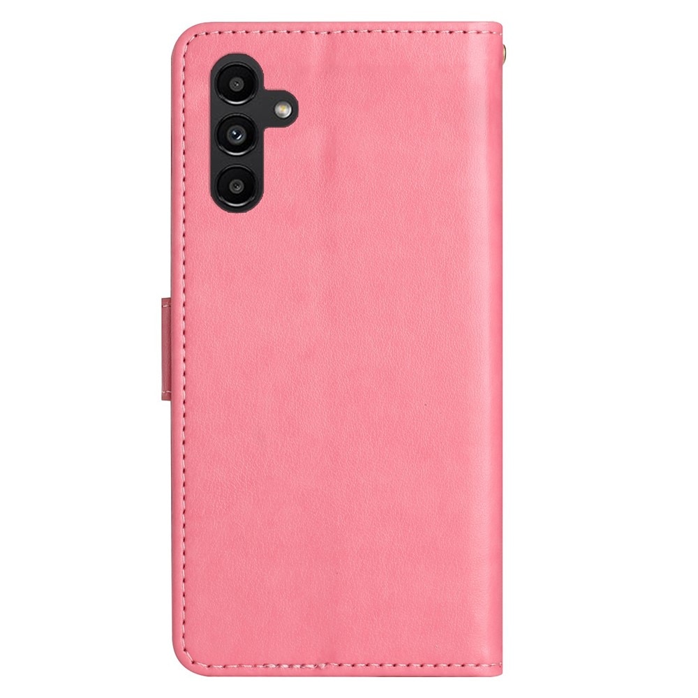 Samsung Galaxy A25 Mobilfodral med fjärilar, rosa