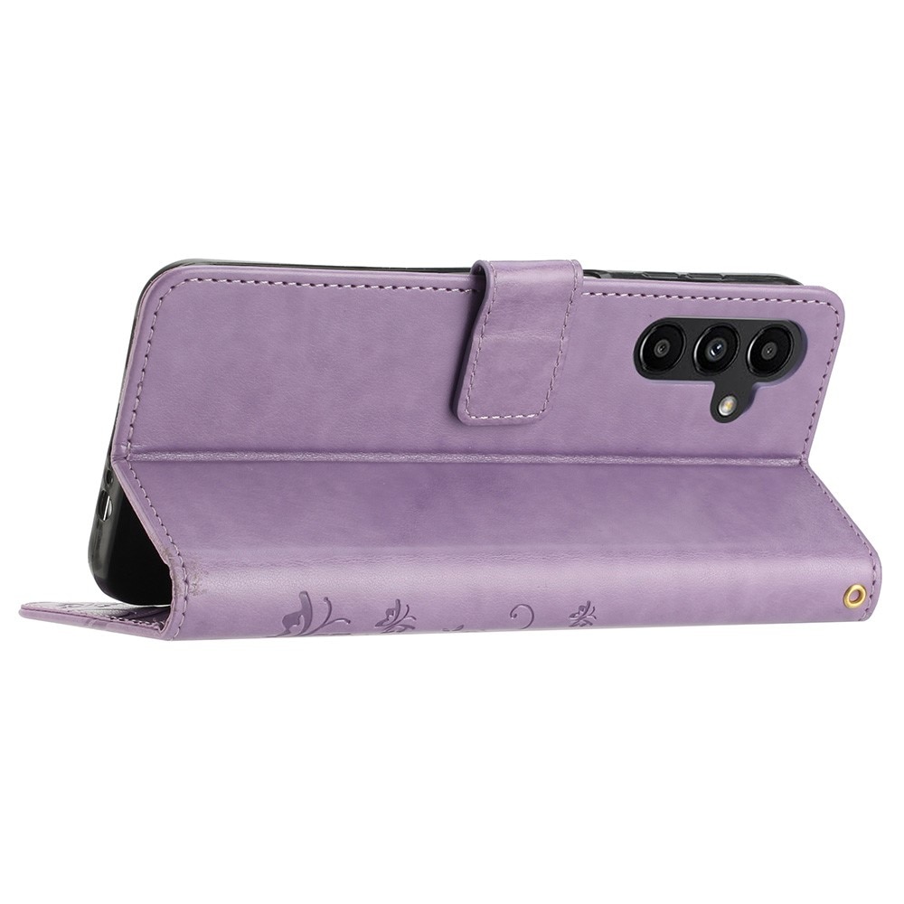 Samsung Galaxy A25 Mobilfodral med fjärilar, lila