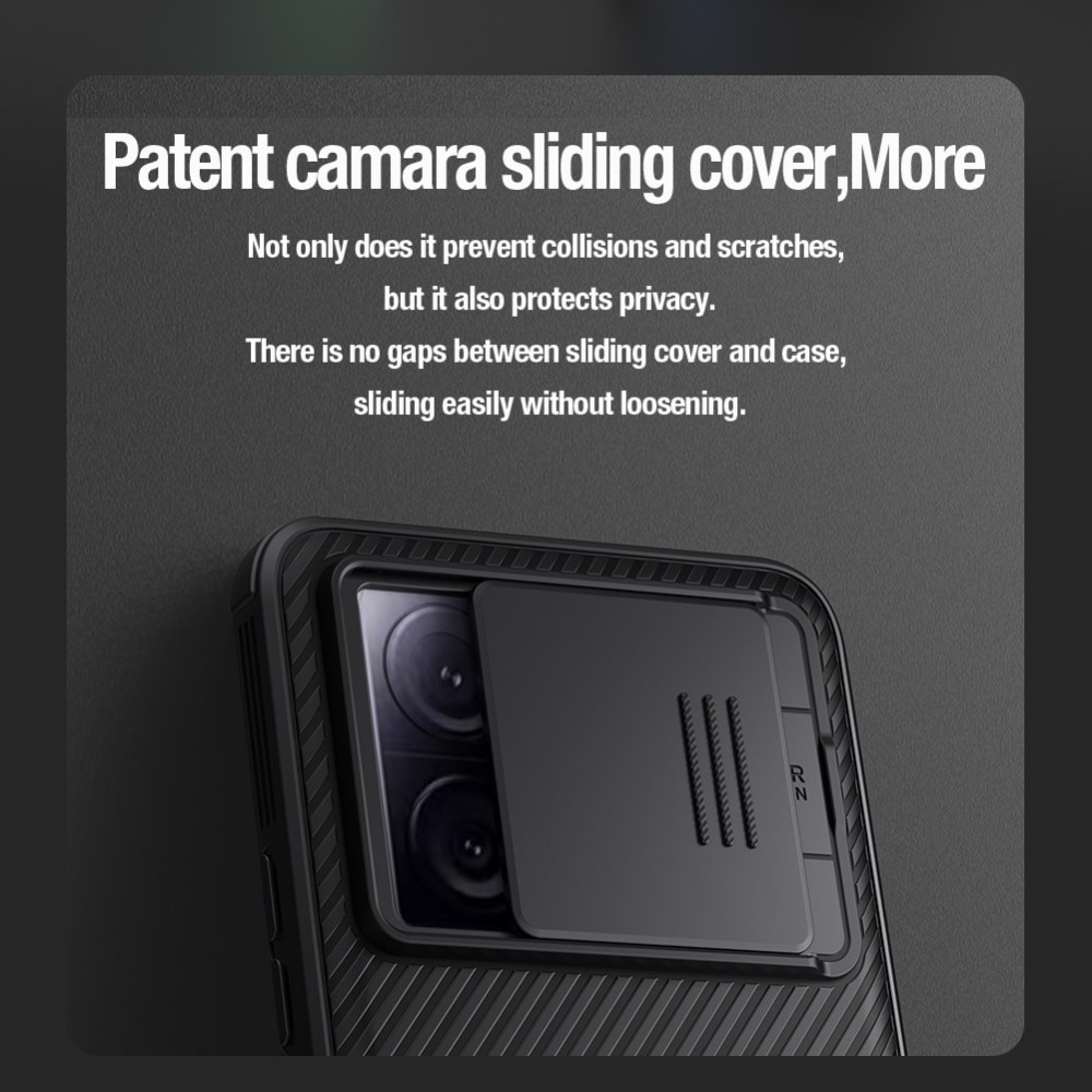 Xiaomi 13T Pro Skal med kameraskydd - CamShield, svart