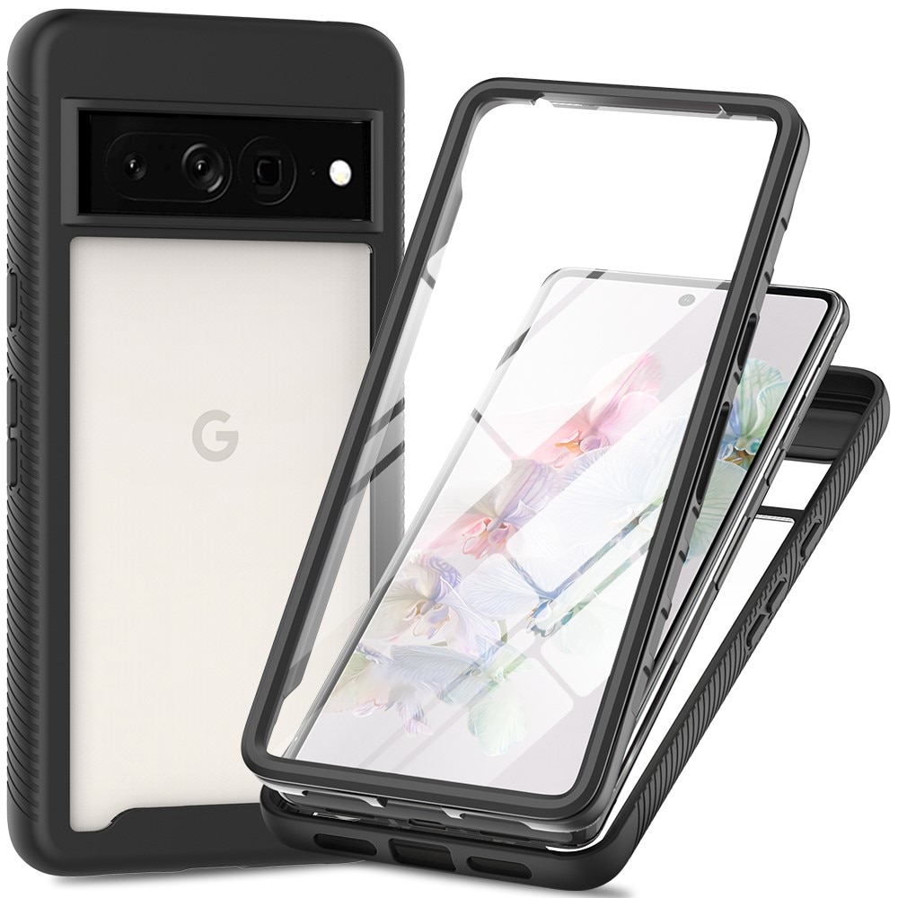 Google Pixel 9 Pro XL Mobilskal Full Protection, svart/transparent