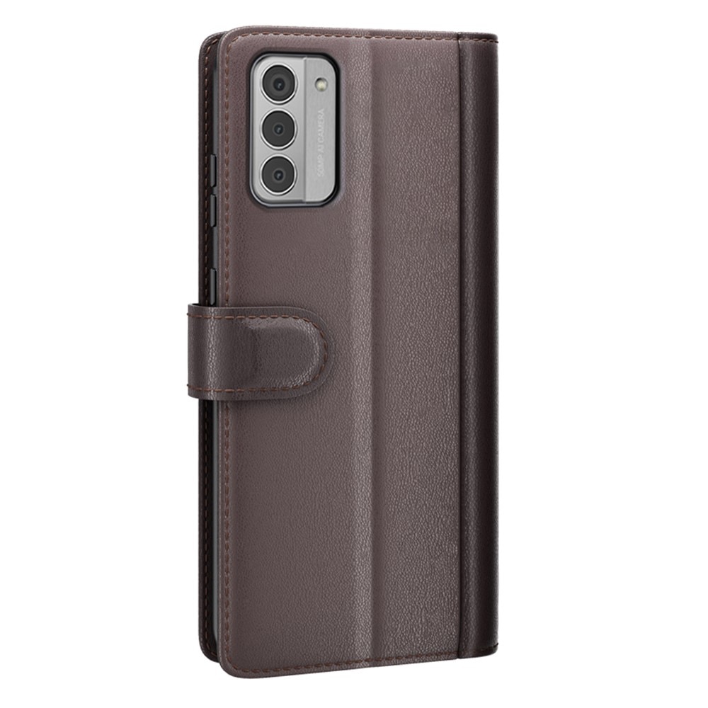 Nokia G42 Plånboksfodral i Äkta Läder, brun