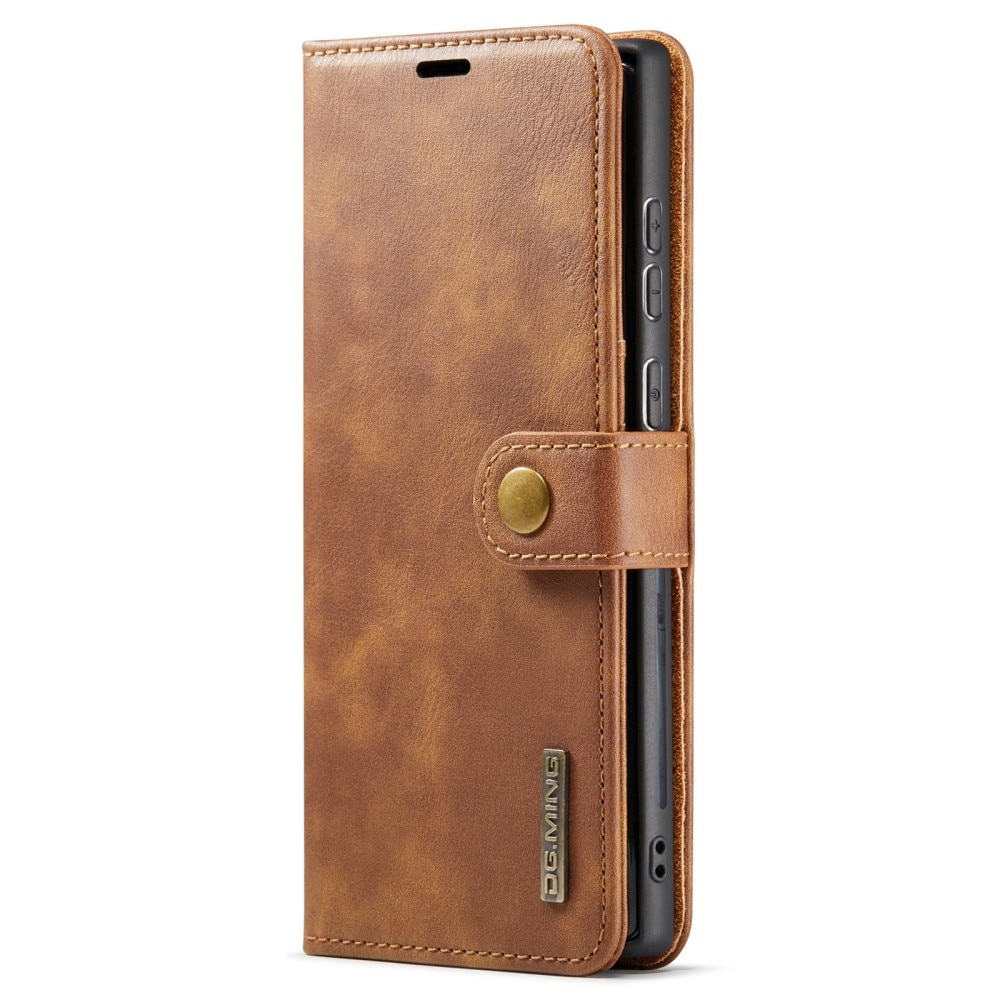 Samsung Galaxy S24 Ultra Plånboksfodral med avtagbart skal, cognac