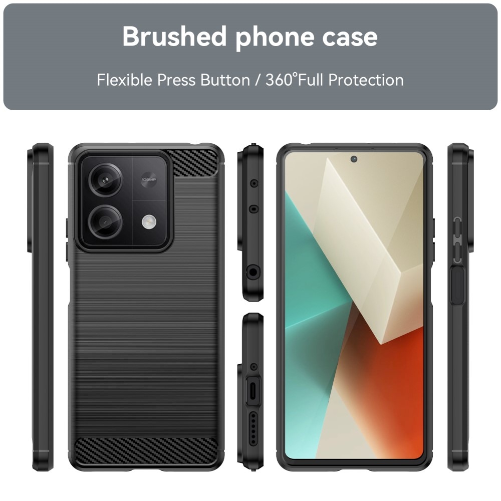 Xiaomi Redmi Note 13 TPU-skal Brushed, Black